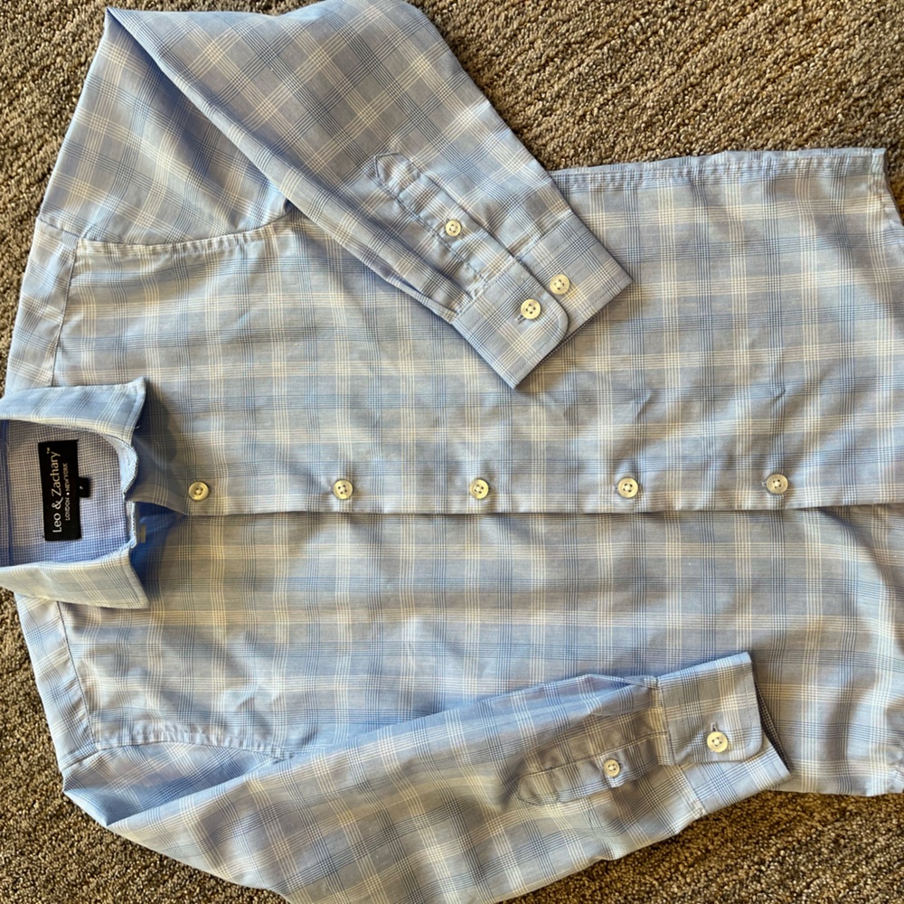Leo and Zachary size 7 button down shirt